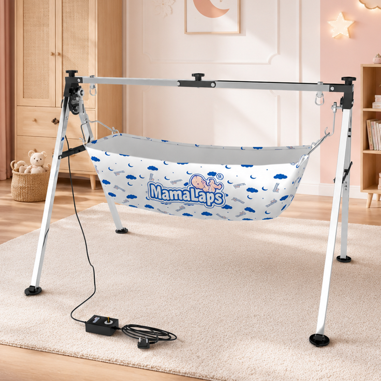 Premium Automatic Baby Cradle - Double Foldable Heavy 9kg