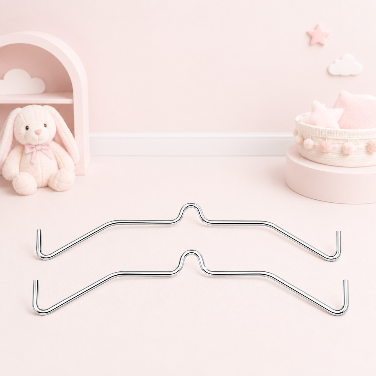 Stainless Steel Baby Cradle Hammock Hanger (2 Pcs)
