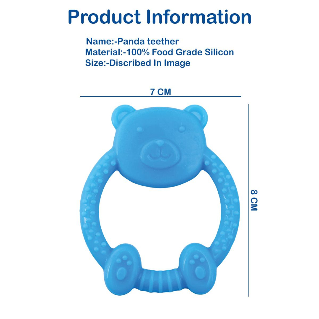 Blue Panda Soft Food Grade Silicon Teethers - BIS Certified - Image 2