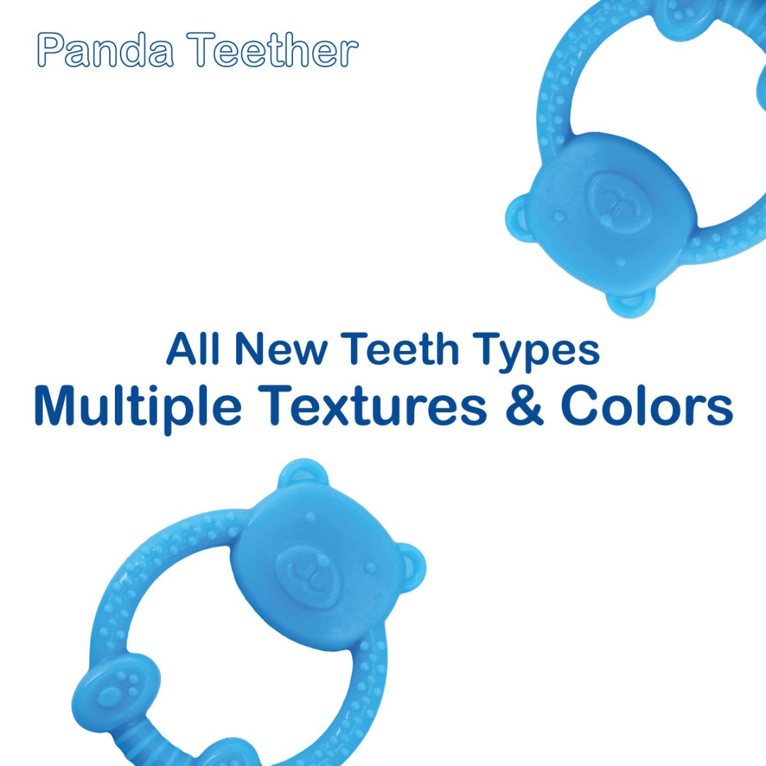 Blue Panda Soft Food Grade Silicon Teethers - BIS Certified - Image 6