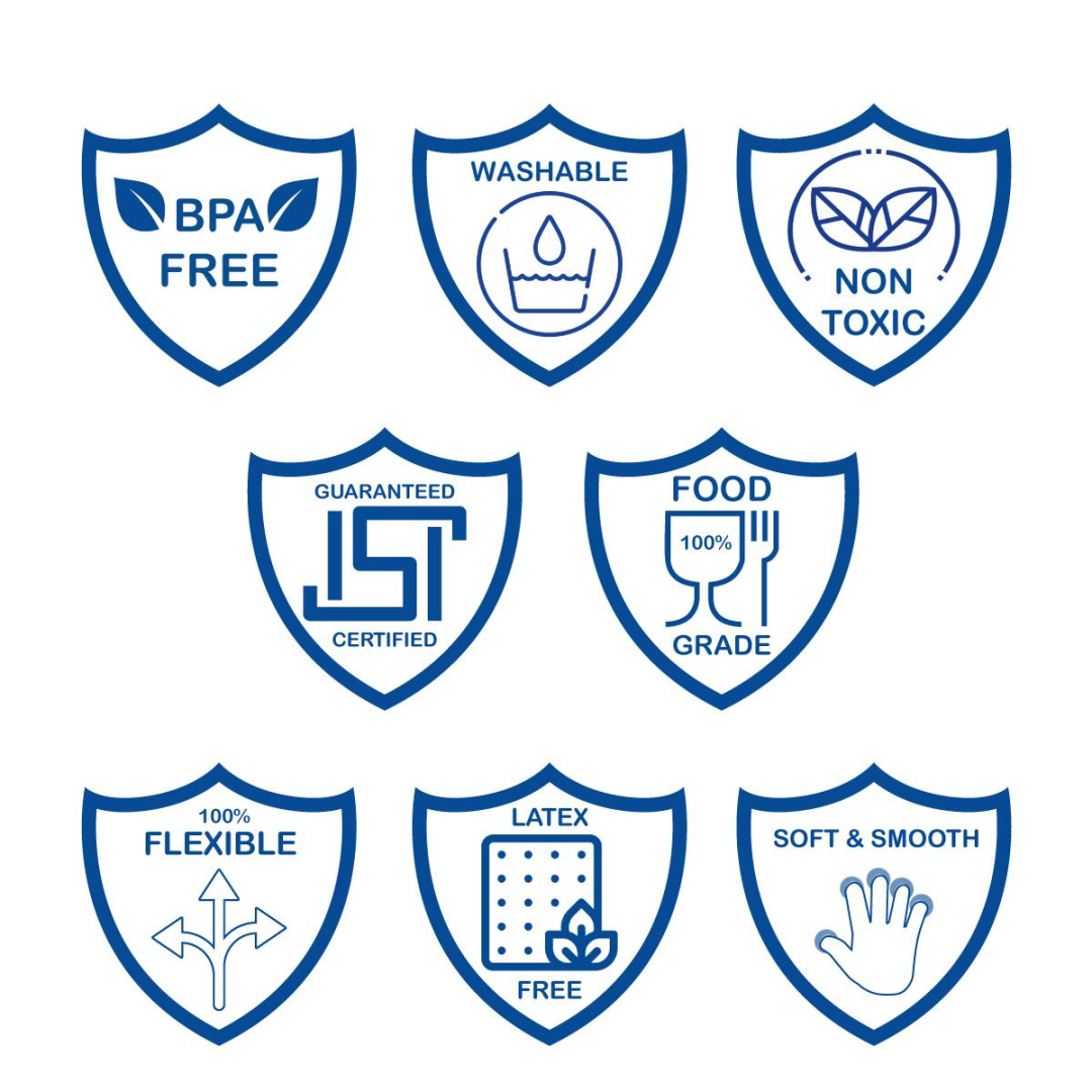 Blue Panda Soft Food Grade Silicon Teethers - BIS Certified - Image 5