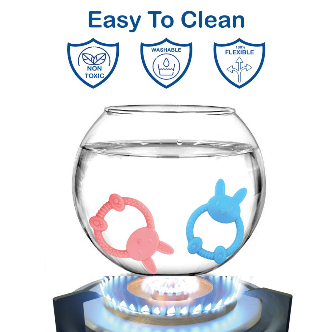 Blue Rabbit Soft Food Grade Silicon Teethers - BIS Certified - Image 4
