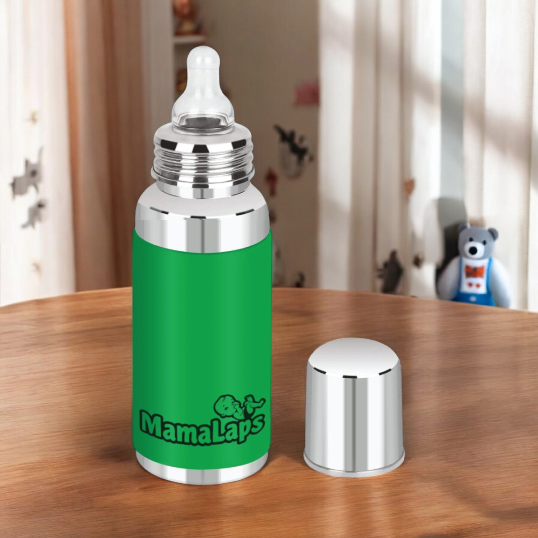 Baby Feeding Bottle Stainless Steel - Green