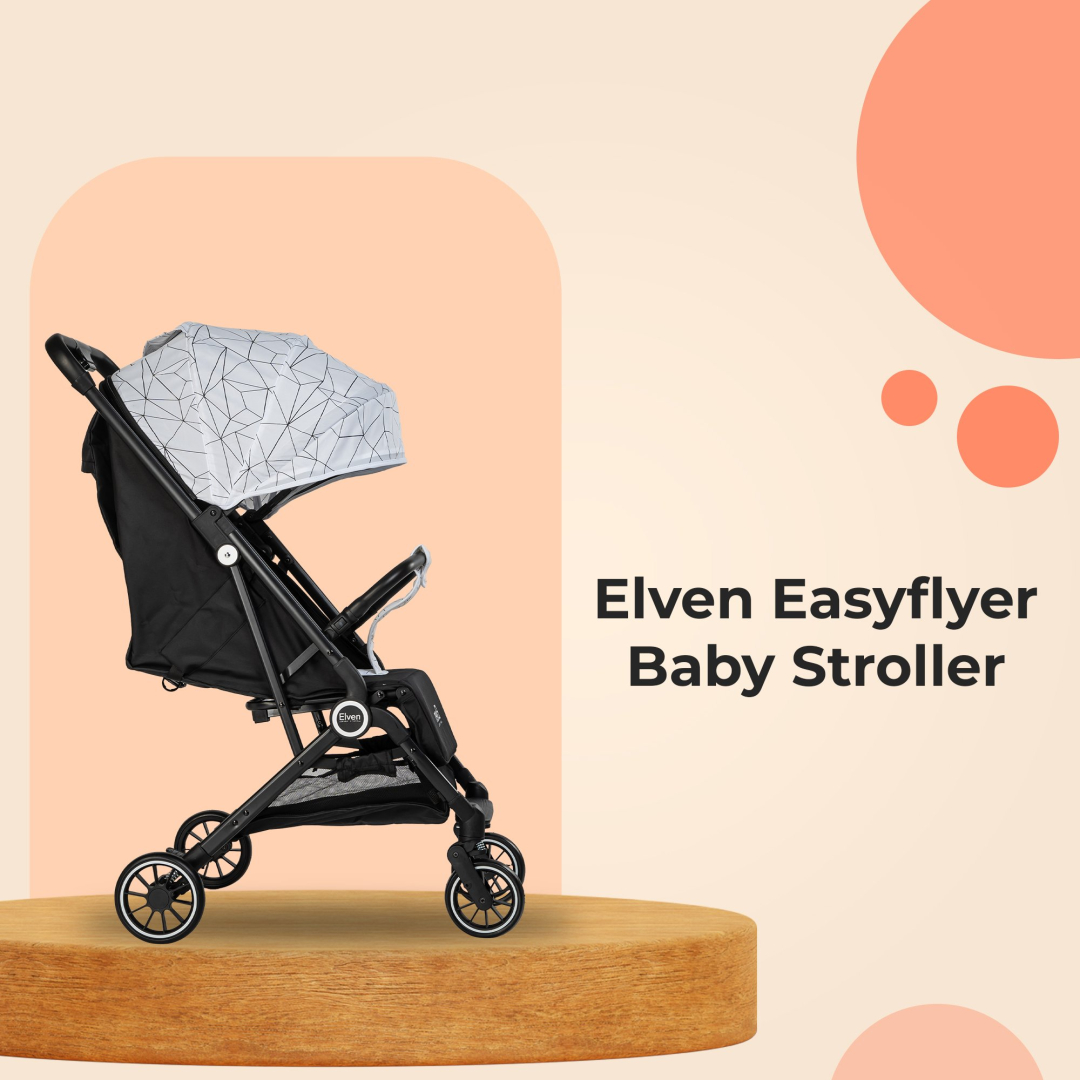 MamaLaps Elven baby stroller EasyFlyer (White Canopy) - Image 7