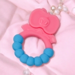 Blue Rattle Butterfly Soft Food Grade Silicon Teethers - BIS Certified